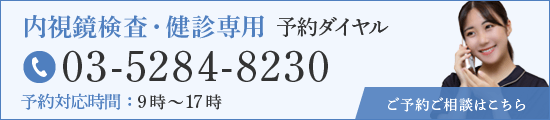 内視鏡検査・健診専用予約ダイヤル 03-5284-8230